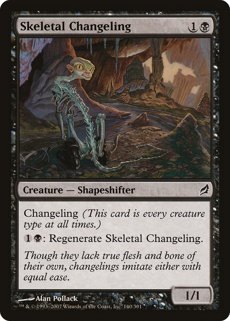 Image of Skeletal Changeling (LRW-140) - Lorwyn Foil