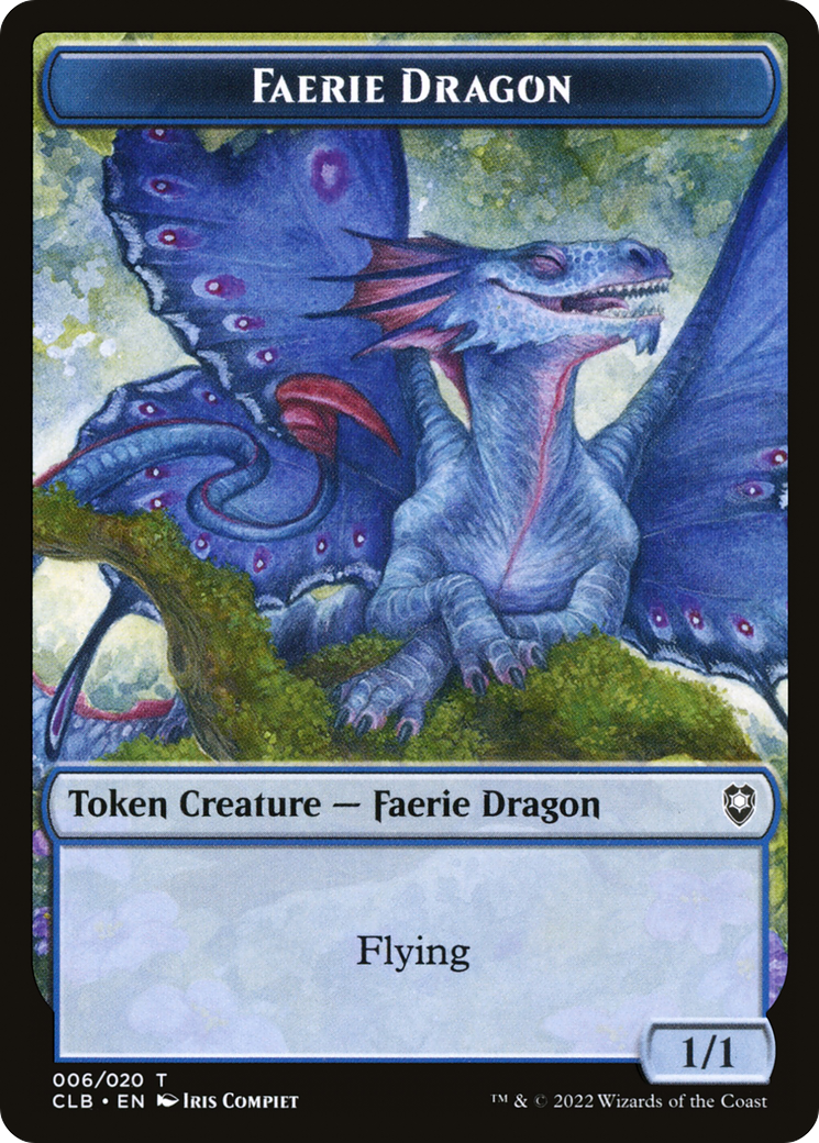 Image of Faerie Dragon Token (CLB-006) - Battle for Baldur's Gate Tokens