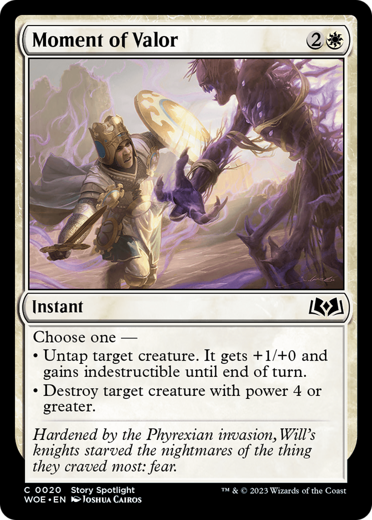 Image of Moment of Valor (WOE-020) - Wilds of Eldraine