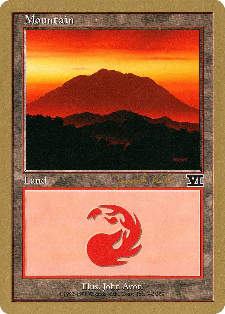 Image of Mountain (343) - 2000 Janosch Kuhn (6ED) (WCD-) - World Championship Decks 2000