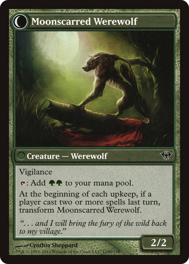 Image of Scorned Villager (DKA-125) - Dark Ascension: (Double Faced Transform) Foil