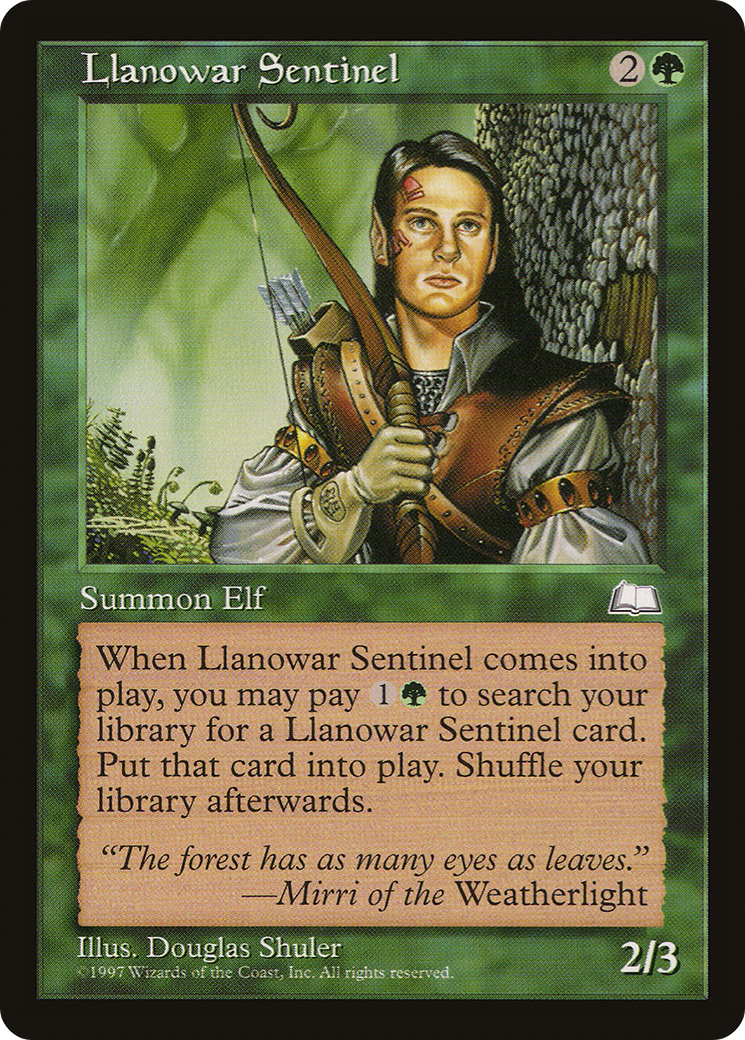 Image of Llanowar Sentinel (WTH-) - Weatherlight