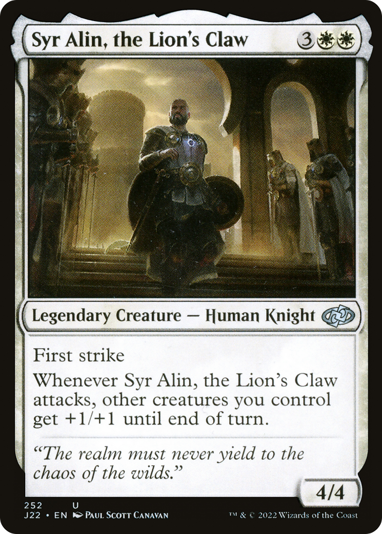 Image of Syr Alin, the Lion's Claw (J22-252) - Jumpstart 2022