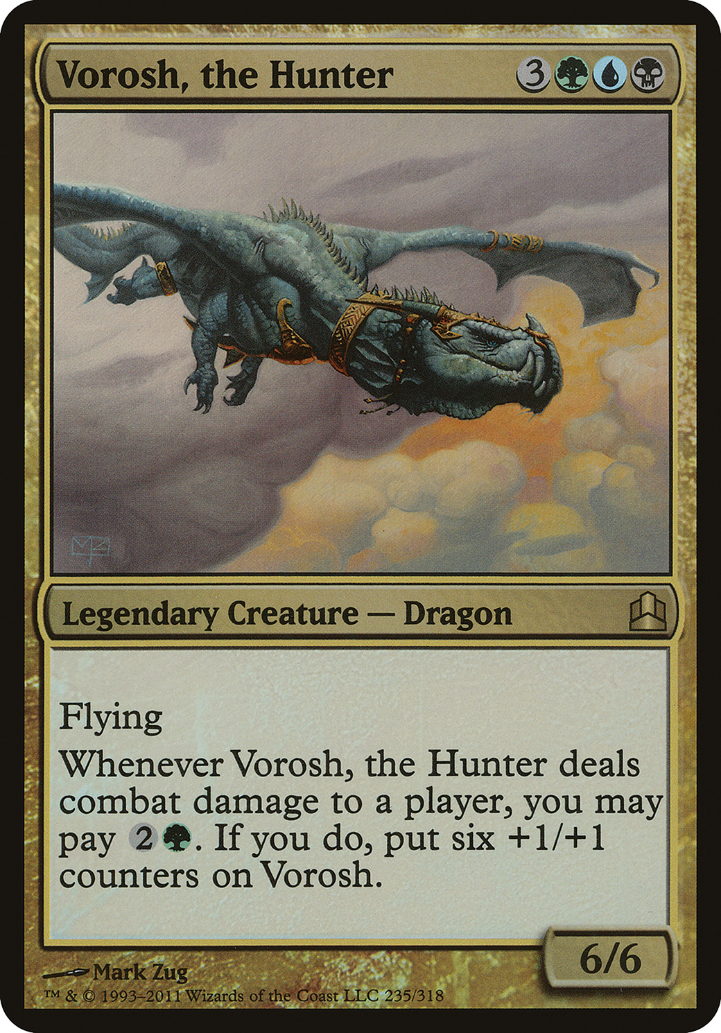 Image of Vorosh, the Hunter (Commander 2011) (OVER-) - Commander 2011 Oversized Foil