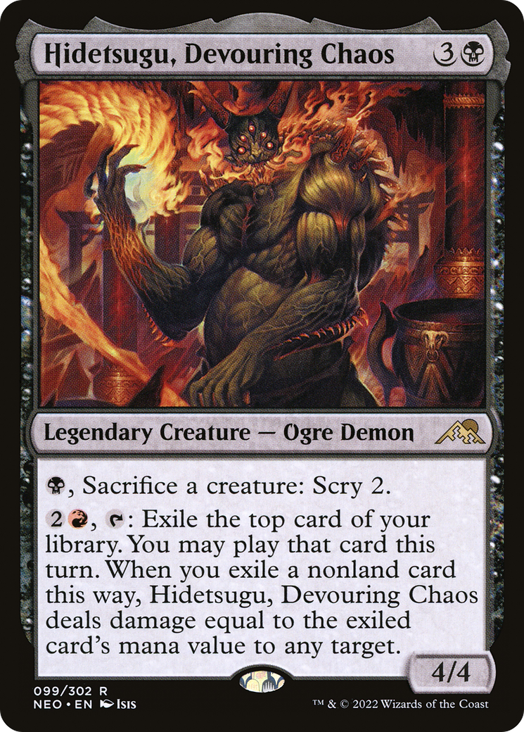 Image of Hidetsugu, Devouring Chaos (NEO-099) - Kamigawa: Neon Dynasty