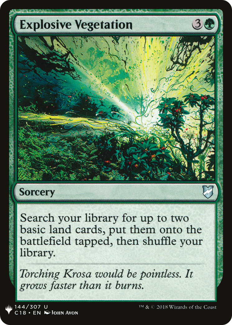 Image of Explosive Vegetation (LIST-144) - The List