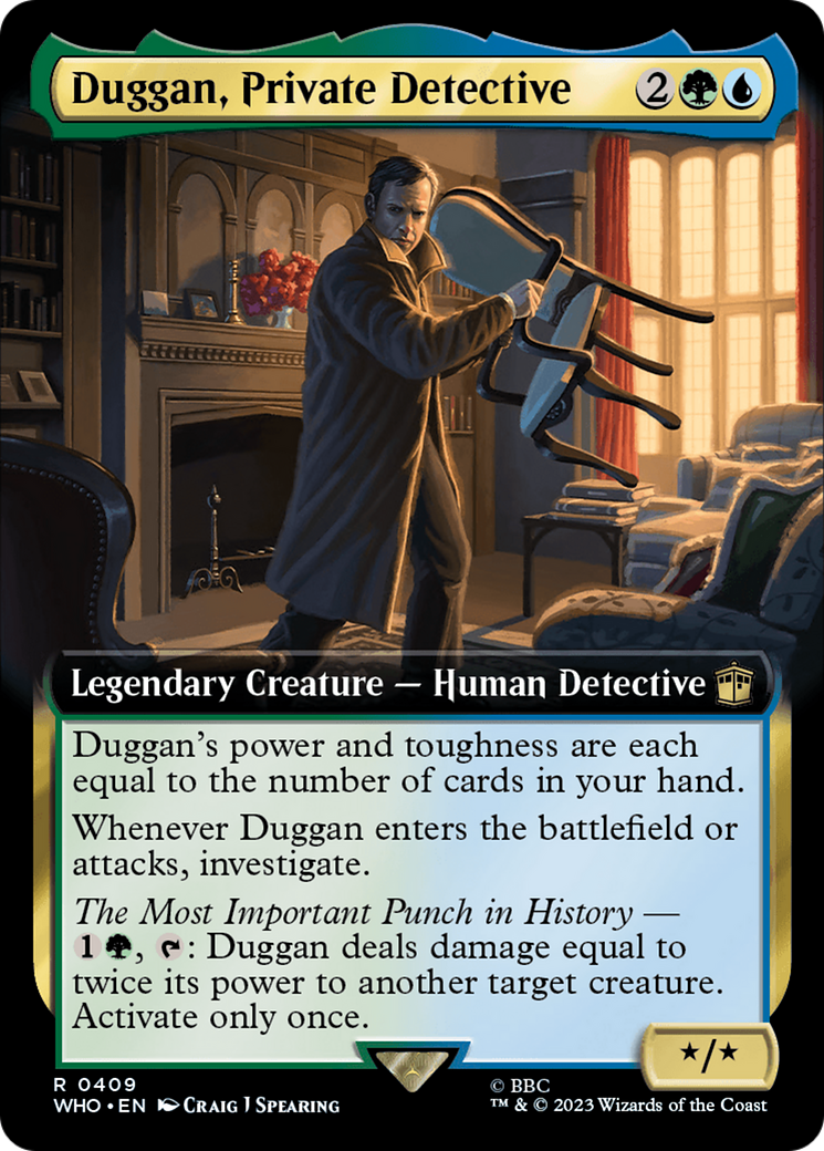 Image of Duggan, Private Detective (Extended Art) (WHO-409) - Doctor Who: (Extended Art) Foil