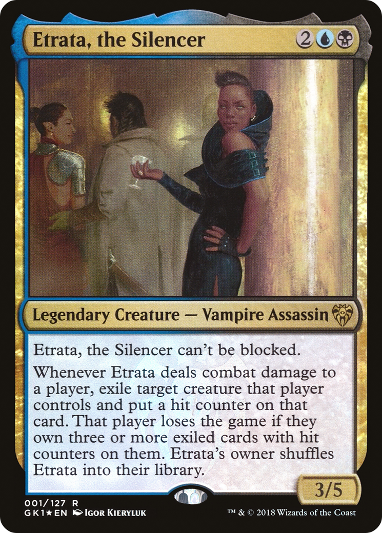Image of Etrata, the Silencer (GR1-001) - GRN Guild Kit Foil