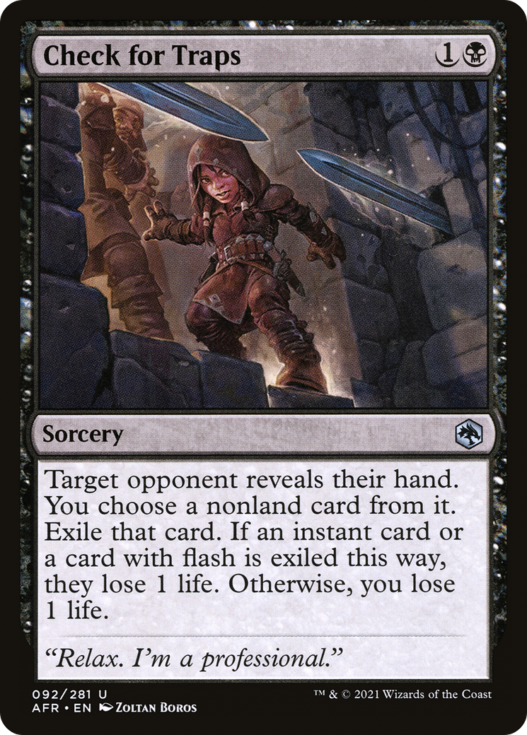 Image of Check for Traps (AFR-092) - Adventures in the Forgotten Realms Foil