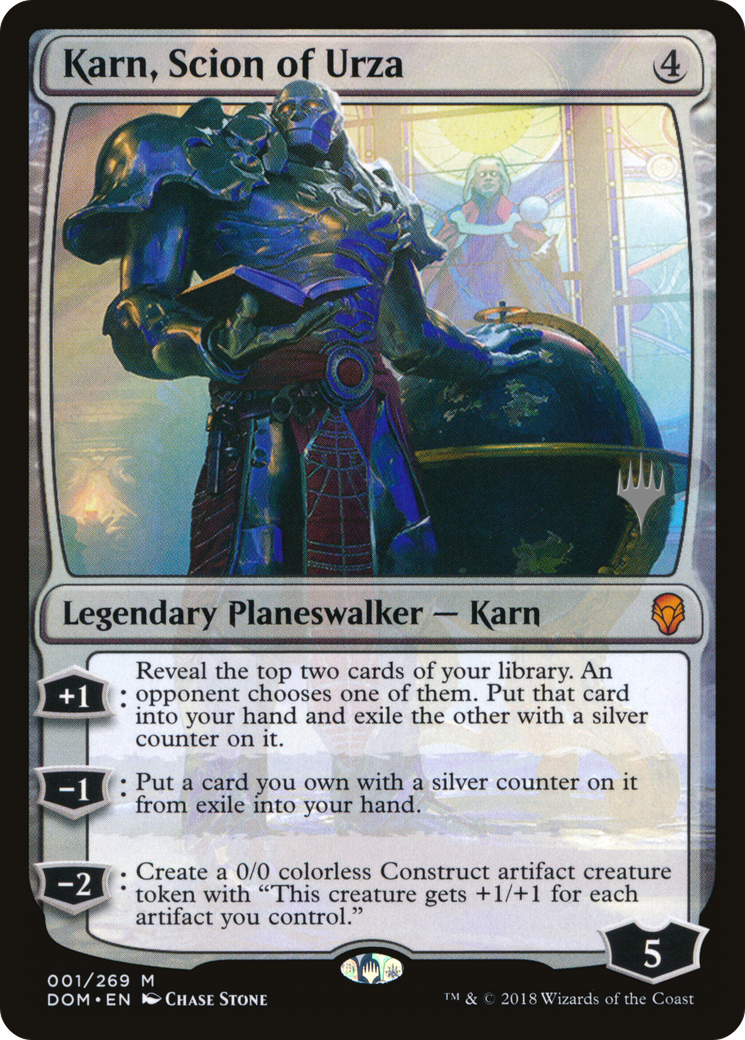 Image of Karn, Scion of Urza (PPM20-001) - Dominaria Promos