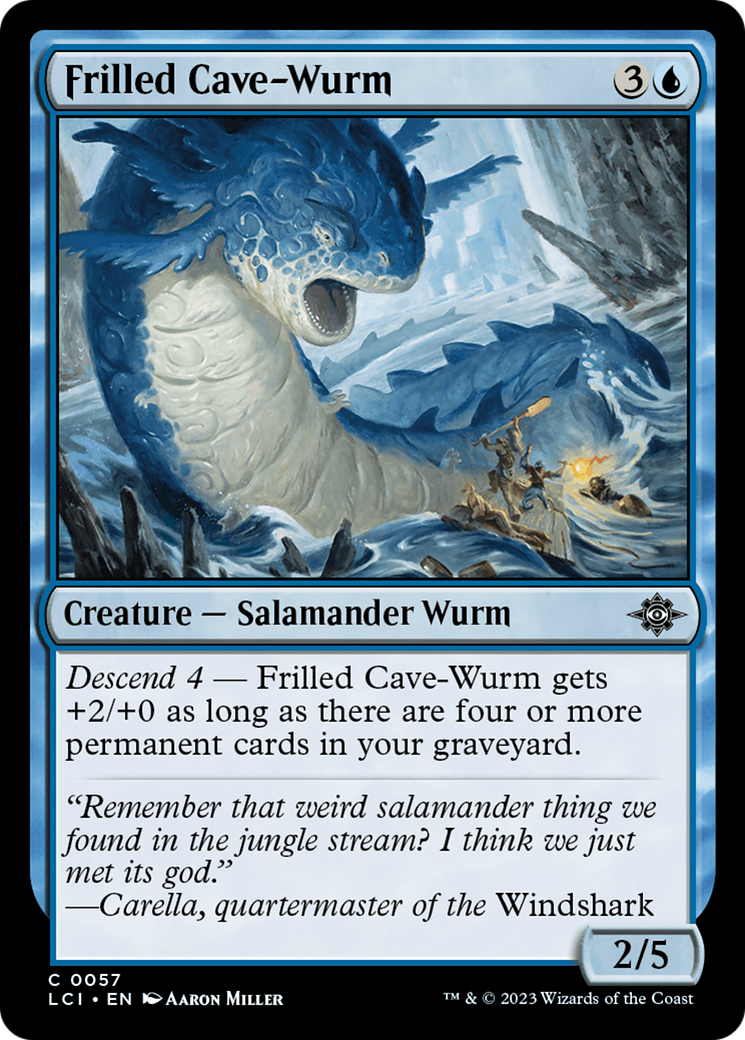 Image of Frilled Cave-Wurm (LCI-057) - The Lost Caverns of Ixalan
