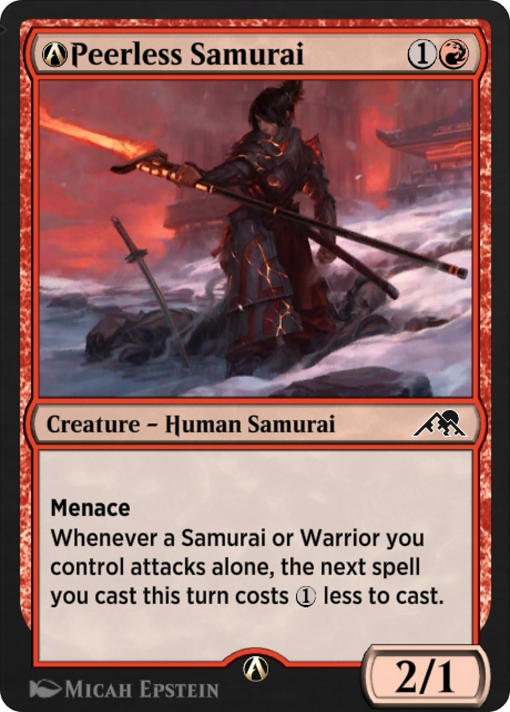 Image of A-Peerless Samurai (NEO-A-156) - Kamigawa: Neon Dynasty