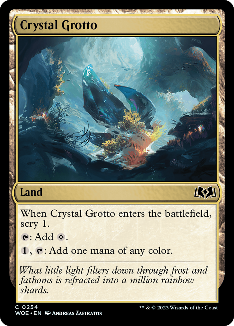 Image of Crystal Grotto (WOE-254) - Wilds of Eldraine Foil