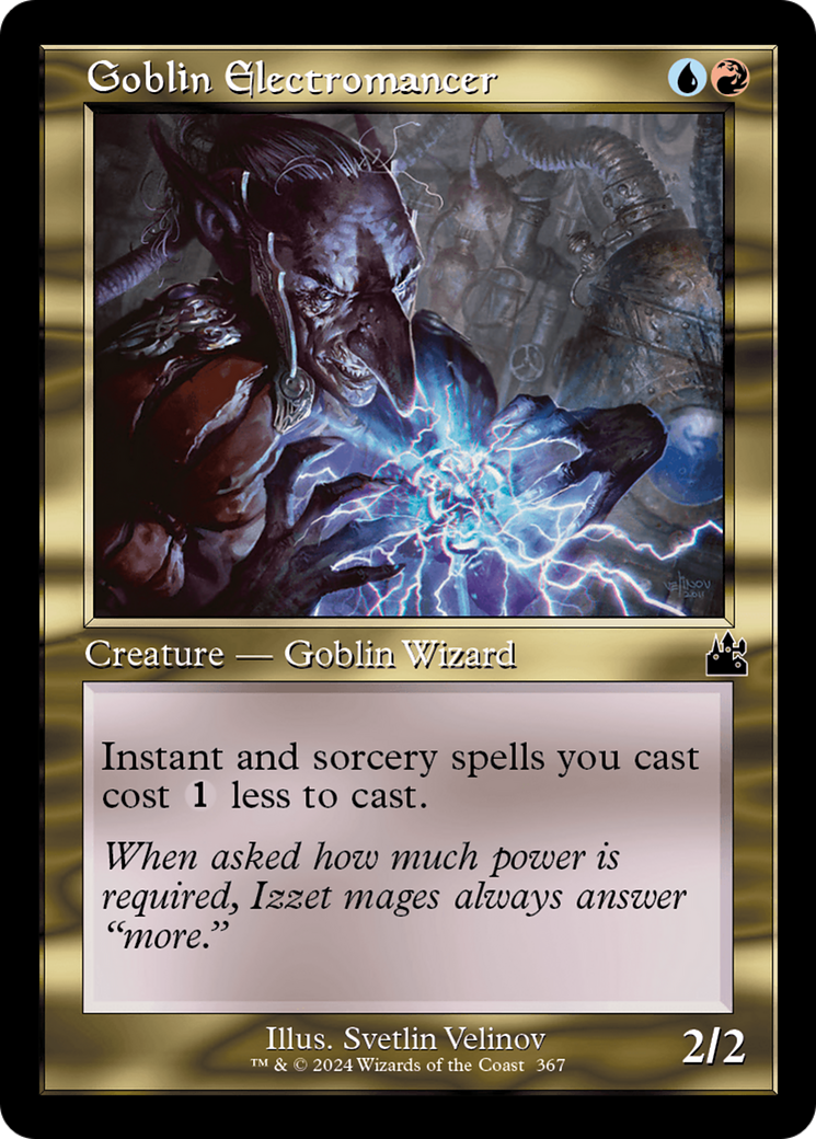 Image of Goblin Electromancer (Retro Frame) (RVR-367) - Ravnica Remastered Foil