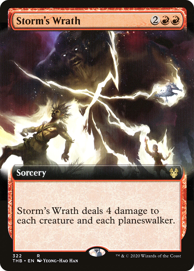 Image of Storm's Wrath (Extended Art) (THB-322) - Theros Beyond Death: (Extended Art) Foil