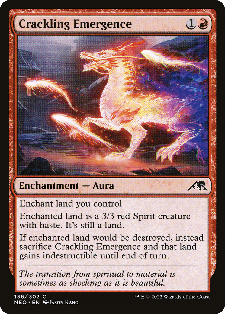 Image of Crackling Emergence (NEO-136) - Kamigawa: Neon Dynasty