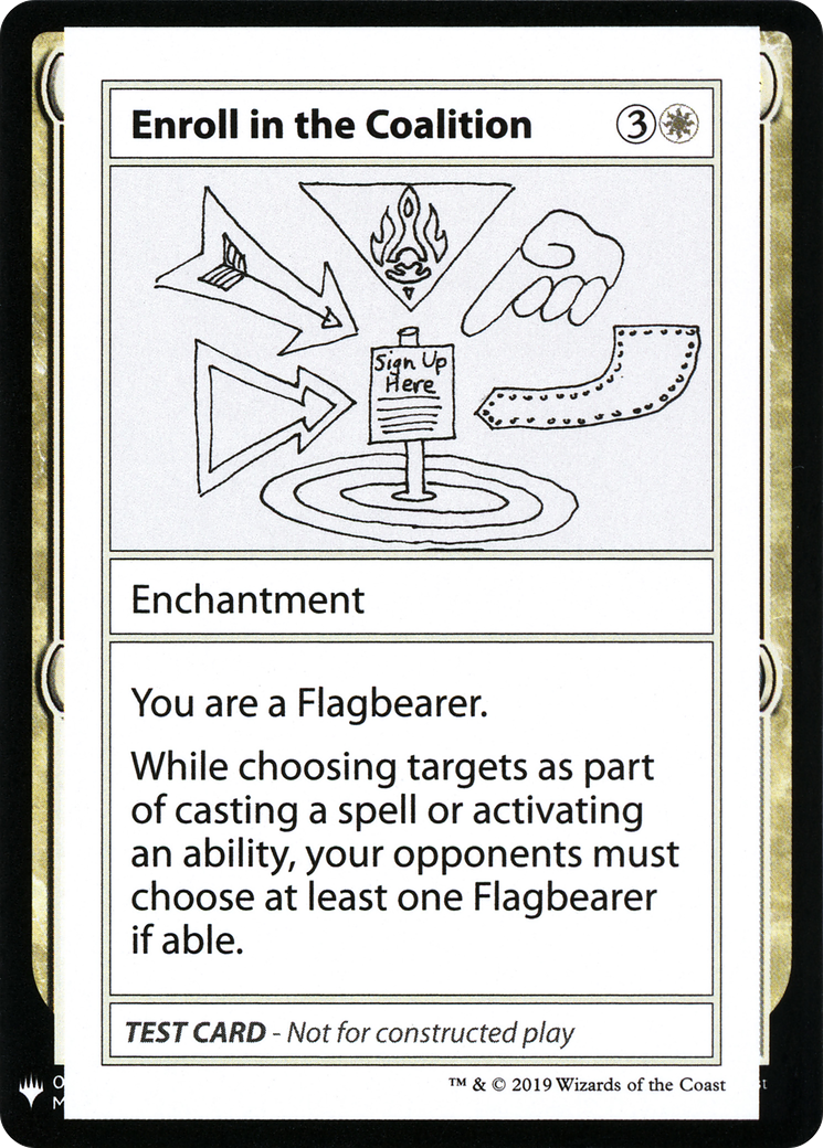 Image of Enroll in the Coalition (CMB1-004) - Mystery Booster Playtest Cards 2019