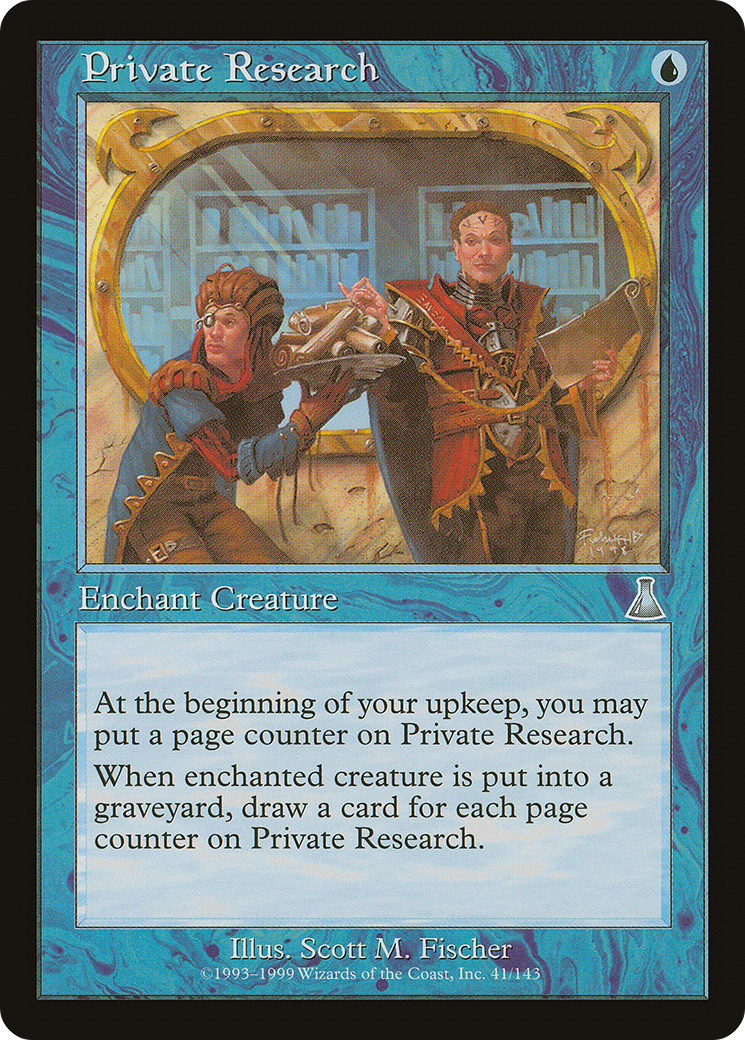 Image of Private Research (UDS-041) - Urza's Destiny