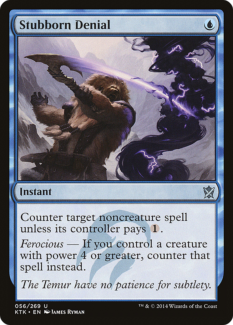 Image of Stubborn Denial (KTK-056) - Khans of Tarkir