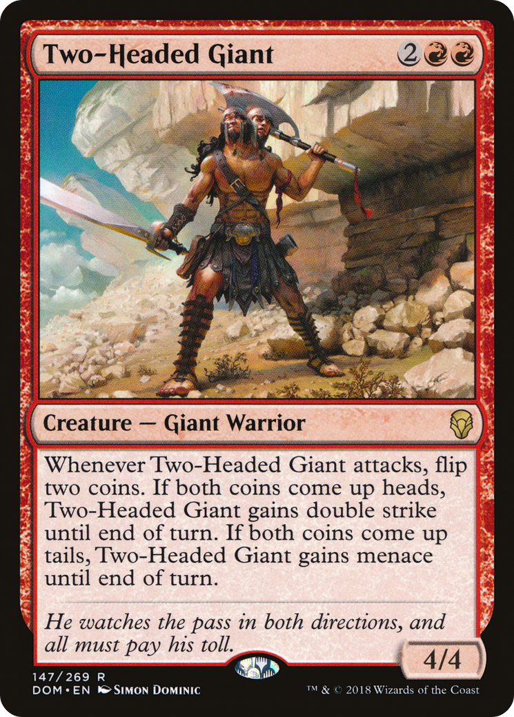 Image of Two-Headed Giant (DOM-147) - Dominaria Foil