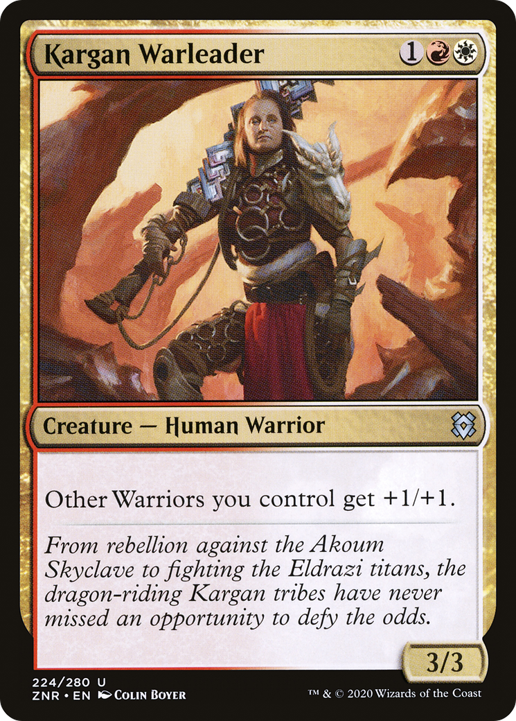 Image of Kargan Warleader (ZNR-224) - Zendikar Rising Foil