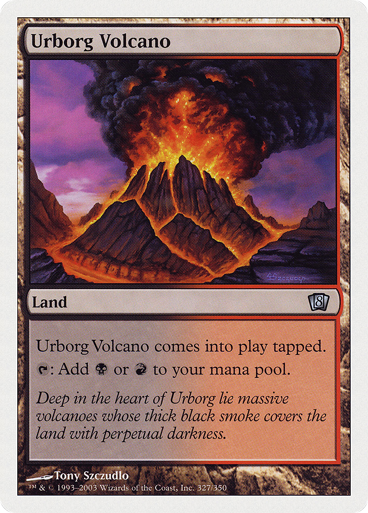 Image of Urborg Volcano (8ED-327) - 8th Edition Foil