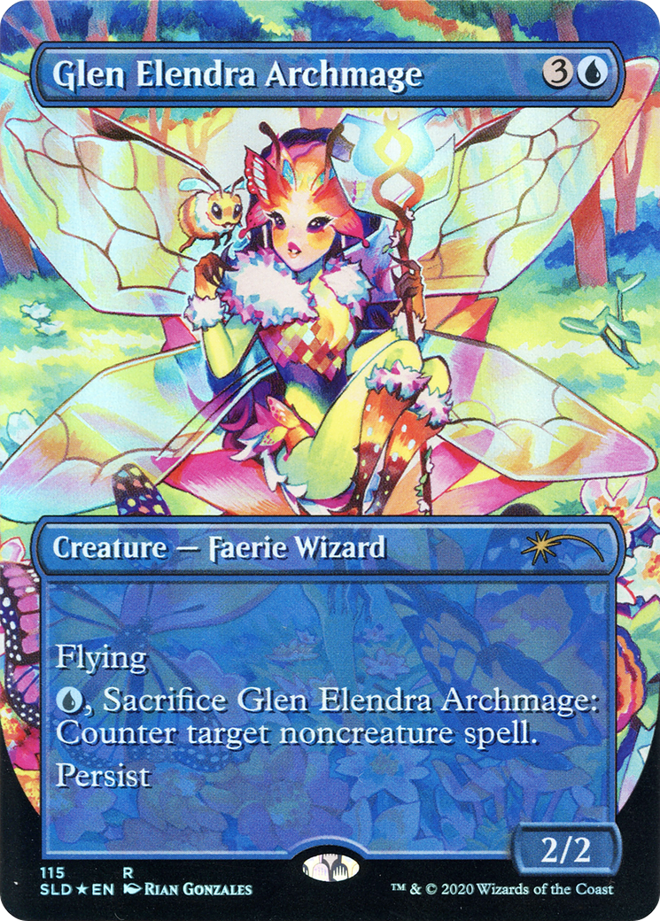 Image of Glen Elendra Archmage (SLD-115) - Secret Lair Drop (Borderless) Foil