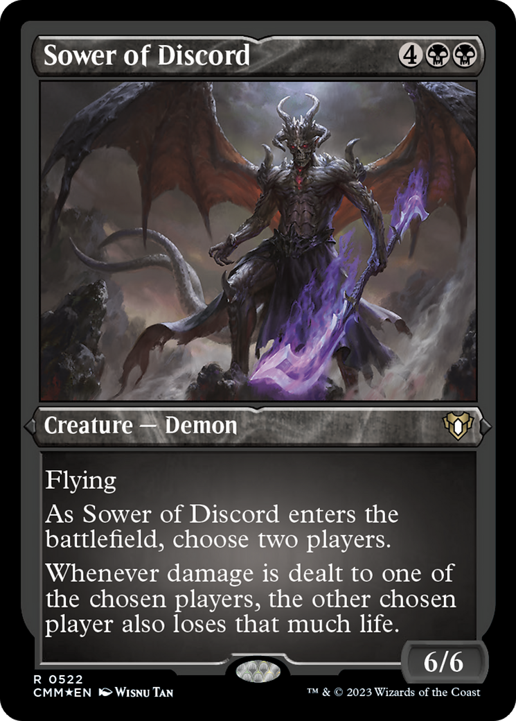 Image of Sower of Discord (CMM-522) - Commander Masters Etched Foil