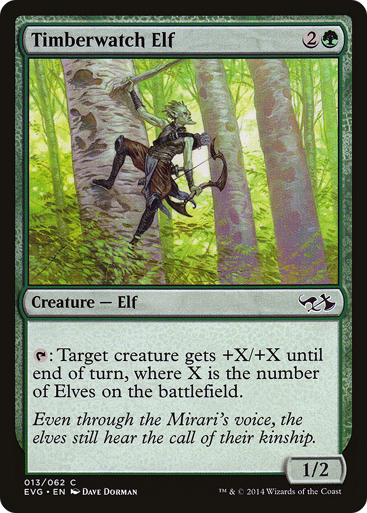 Image of Timberwatch Elf (DD3-) - Duel Decks Anthology: Elves vs. Goblins Foil