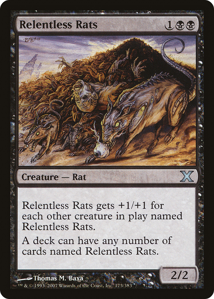 Image of Relentless Rats (10E-173) - Tenth Edition Foil
