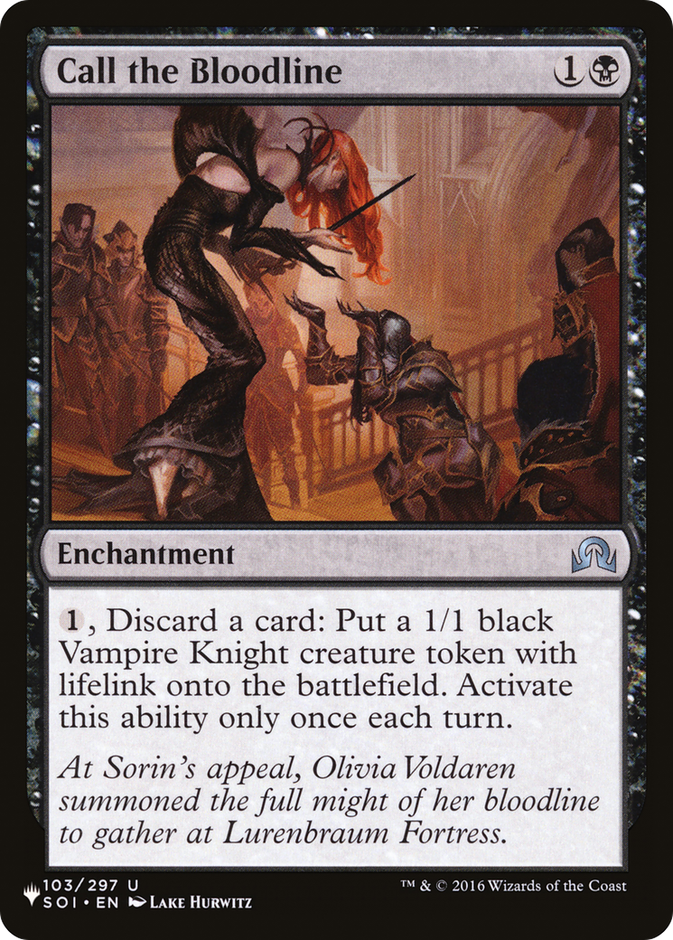 Image of Call the Bloodline (LIST-SOI-103) - The List