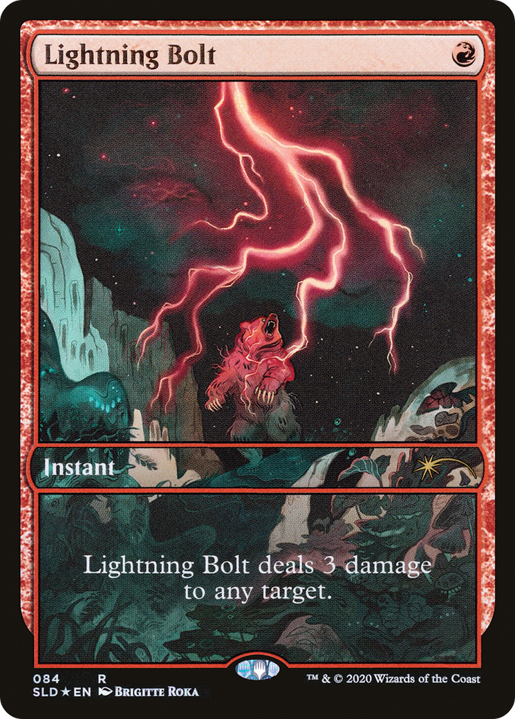 Image of Lightning Bolt (084) (SLD-084) - Secret Lair Drop Foil