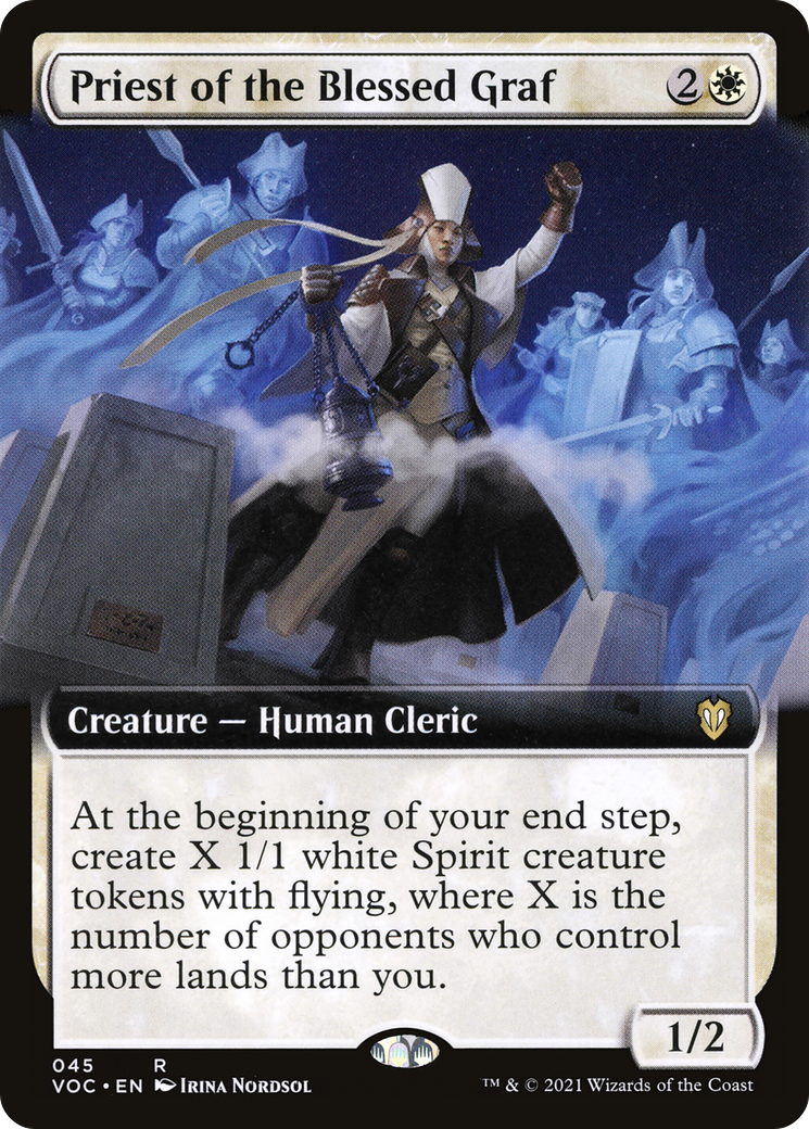 Image of Priest of the Blessed Graf (Extended Art) (VOC-045) - Crimson Vow Commander: (Extended Art)