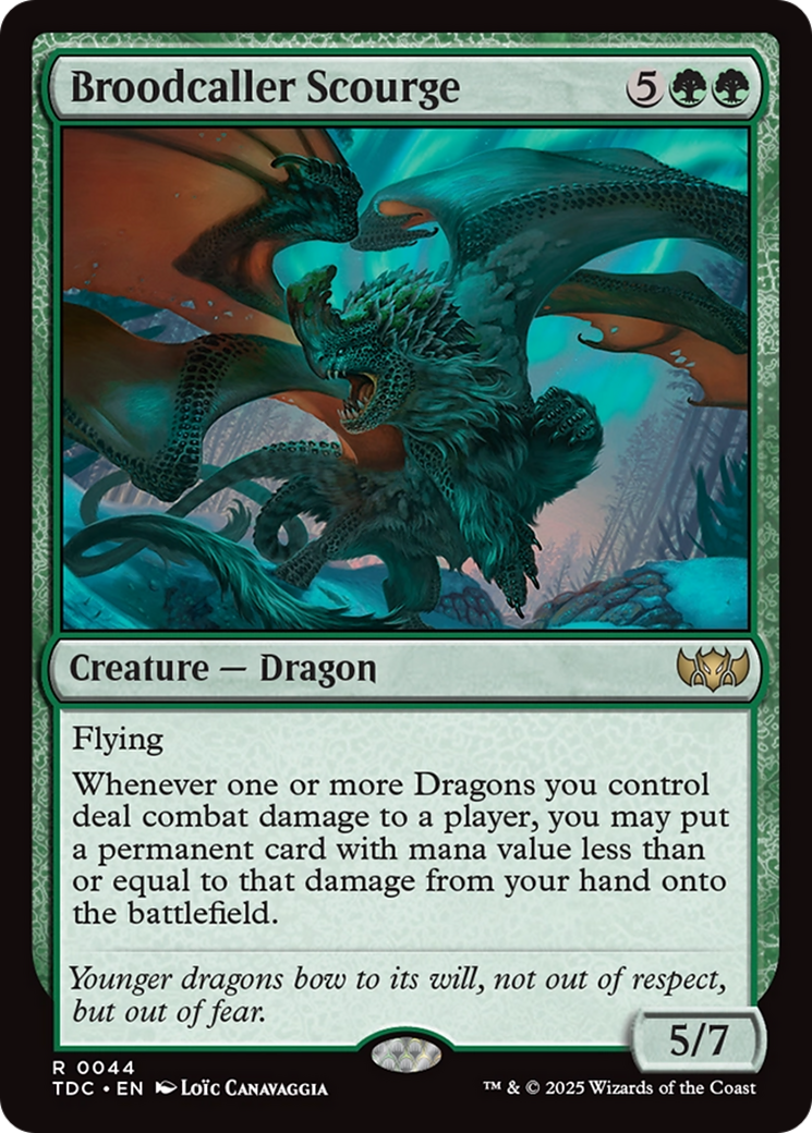 Image of Broodcaller Scourge (TDC-044) - Commander: Tarkir: Dragonstorm