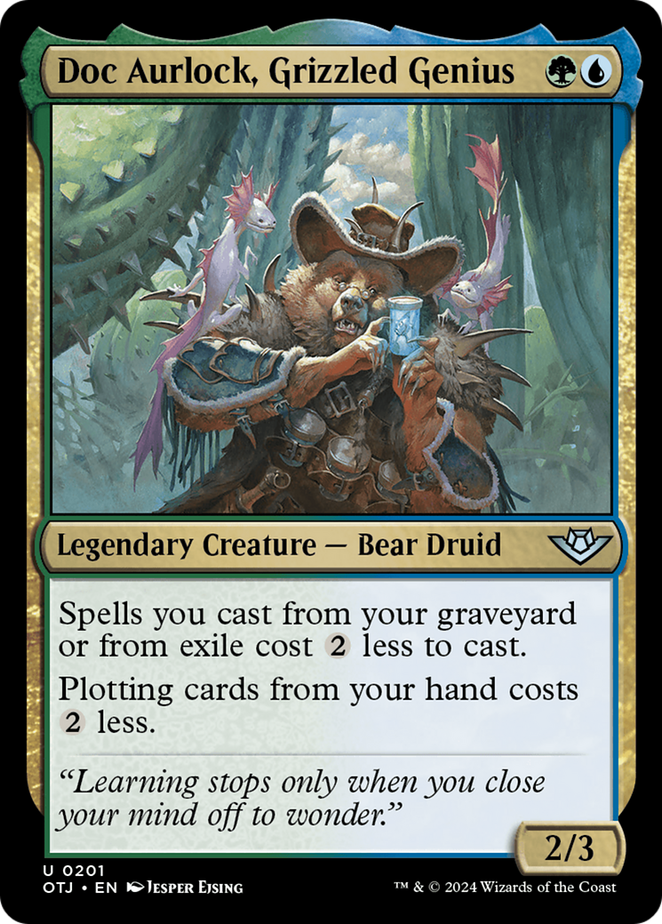 Image of Doc Aurlock, Grizzled Genius (OTJ-201) - Outlaws of Thunder Junction Foil