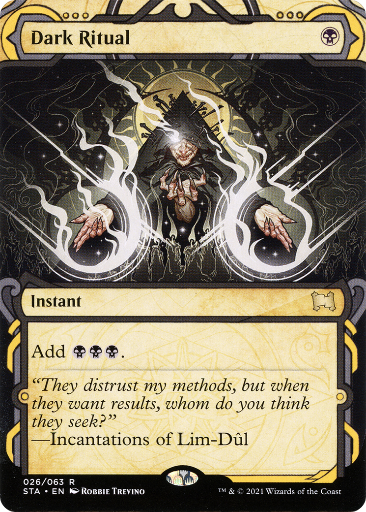 Image of Dark Ritual (STA-026) - Strixhaven Mystical Archive: (Showcase) (Borderless)