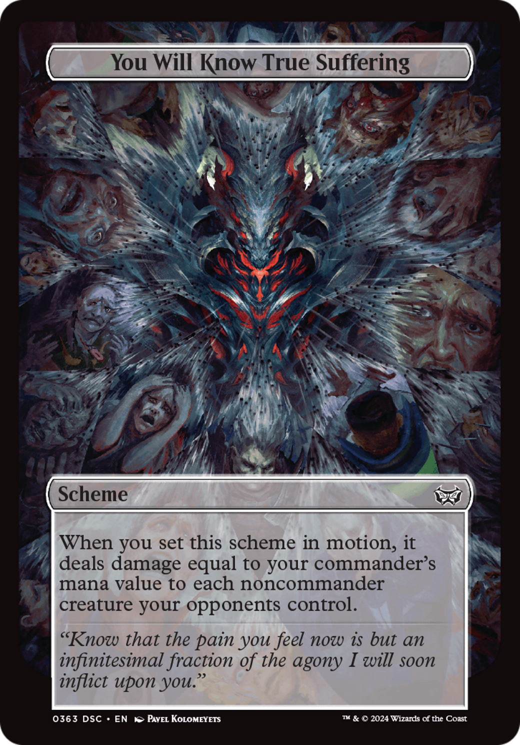 Image of You Will Know True Suffering (Full Art) (A:DSC-363) - Duskmourn: House of Horror Commander