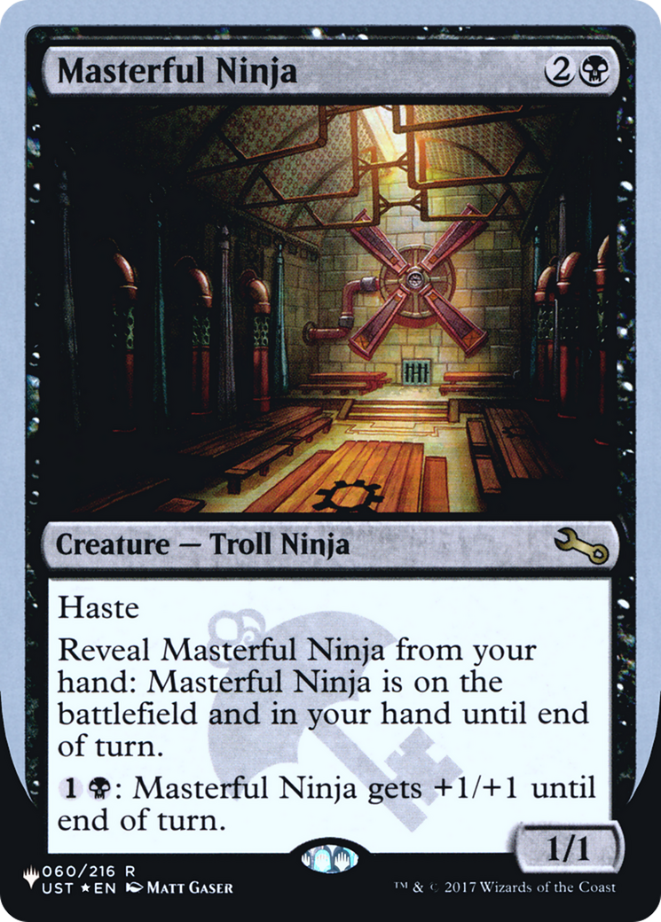 Image of Masterful Ninja (LIST-060/216) - The List (Unfinity Foil Edition) Foil