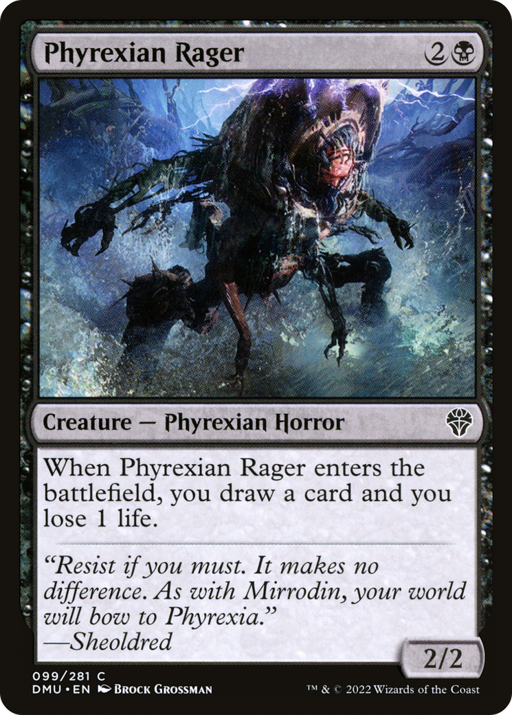 Image of Phyrexian Rager (DMU-099) - Dominaria United Foil