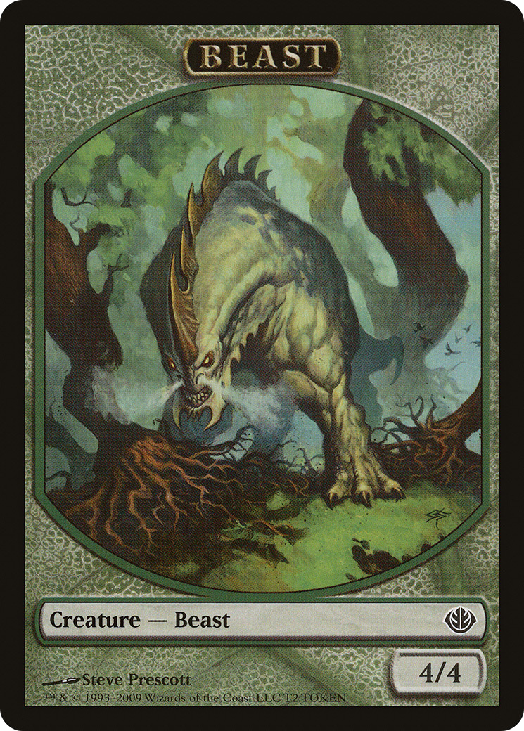 Image of Beast Token (4/4) (DDD-0T2) - Duel Decks: Garruk vs. Liliana Tokens