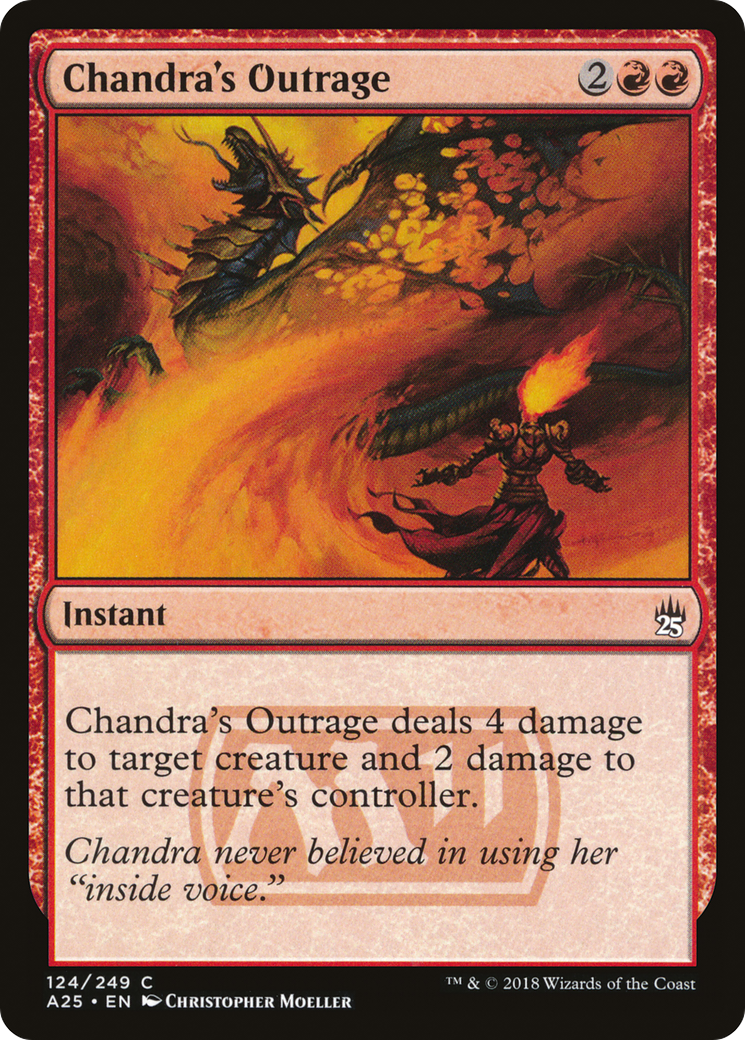 Image of Chandra's Outrage (A25-124) - Masters 25 Foil