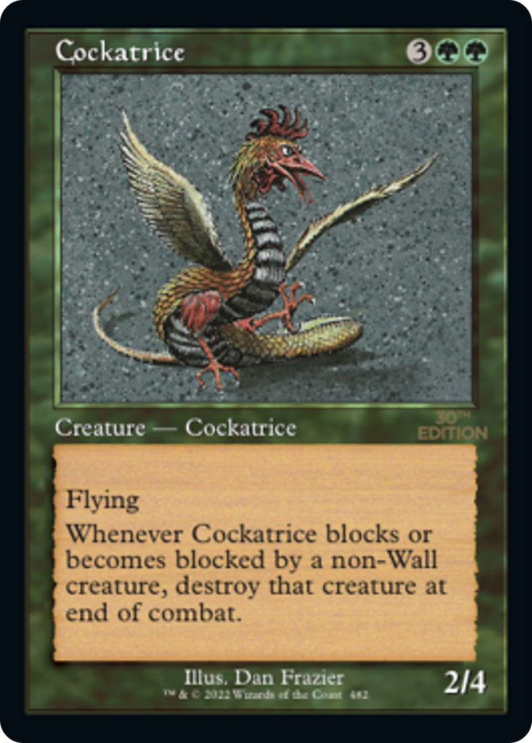 Image of Cockatrice (Retro Frame) (30A-482) - 30th Anniversary Edition