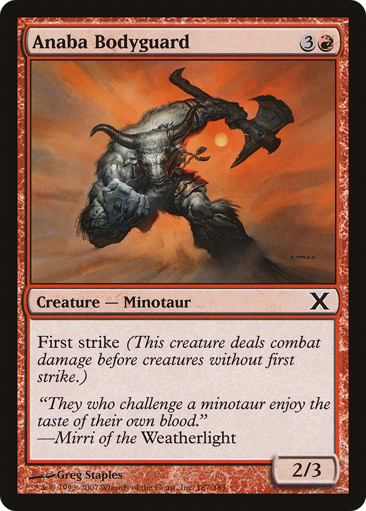 Image of Anaba Bodyguard (10E-187) - Tenth Edition