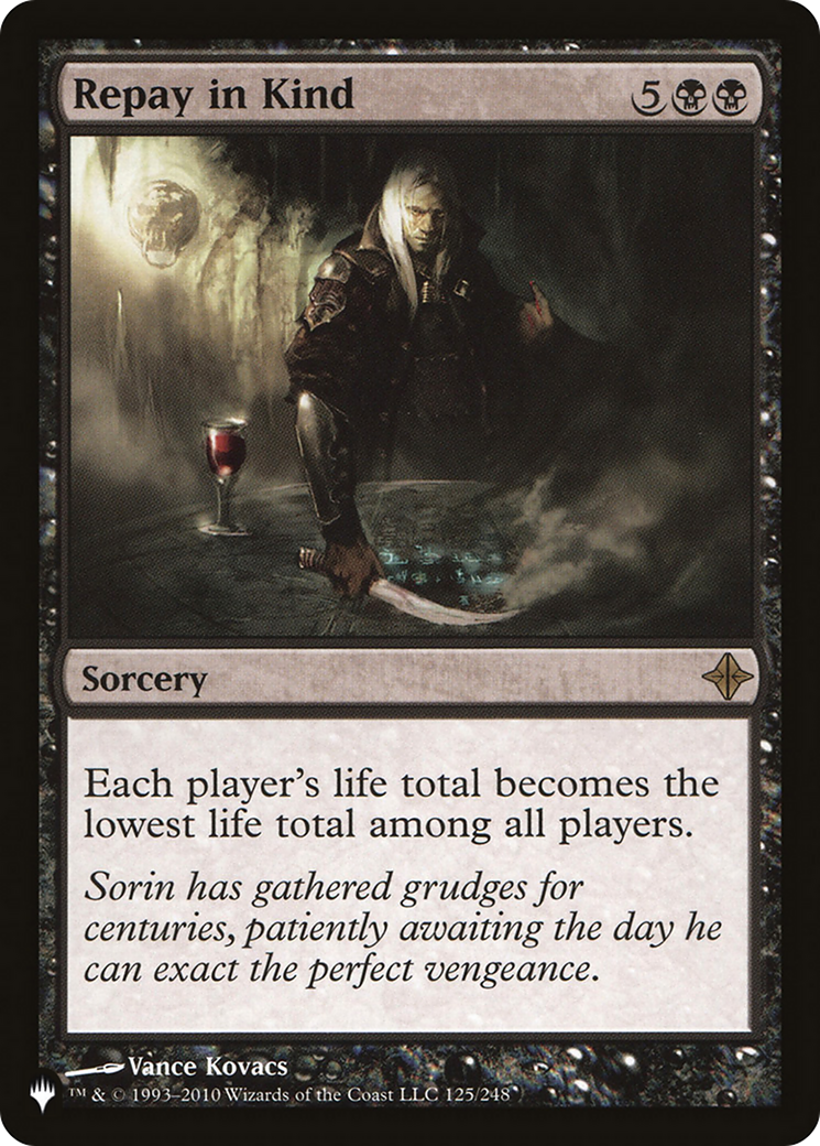 Image of Repay in Kind (LIST-125/248) - The List