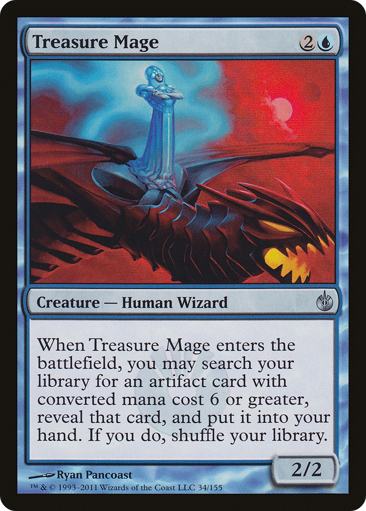 Image of Treasure Mage (MBS-034) - Mirrodin Besieged Foil