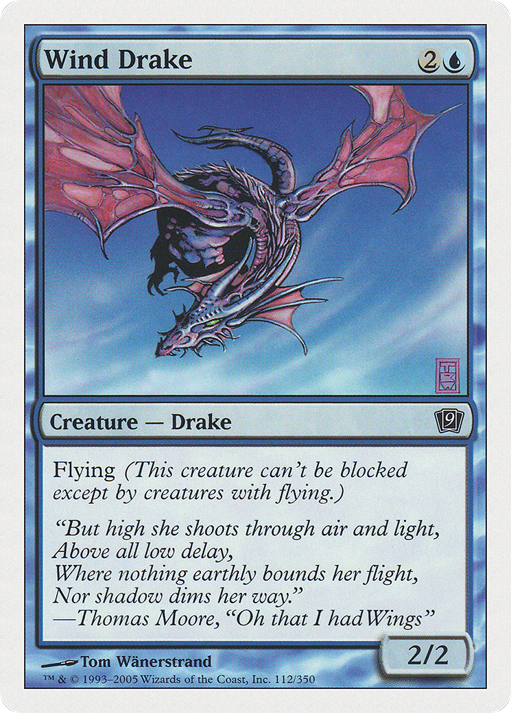Image of Wind Drake (9ED-112★) - 9th Edition Foil
