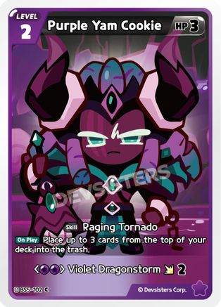 Image of Purple Yam Cookie (102) (BS5-102) - Arena of Glory
