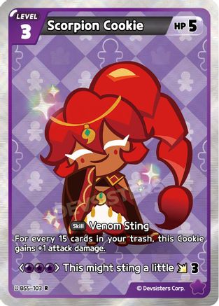 Image of Scorpion Cookie (BS5-103) - Arena of Glory Foil