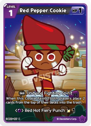 Image of Red Pepper Cookie (107) (BS5-107) - Arena of Glory