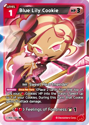 Image of Blue Lily Cookie (BS6-001) - Arena of Glory Foil